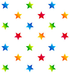 Colorful stars pattern