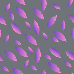 Feathers pattern for fashion design (hippie, boho style). repeat