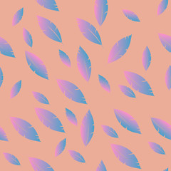 Feathers pattern for fashion design (hippie, boho style). repeat