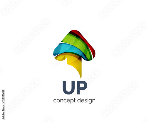 "Up arrow logo business branding icon" Stock image and royalty-free