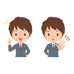 男性　ビジネスマン　イラスト