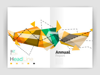 Geometric annual report business template