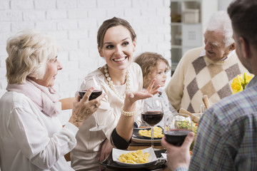  Table surrounded family members