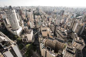 Aerial View of buildings in Sao Paulo city center