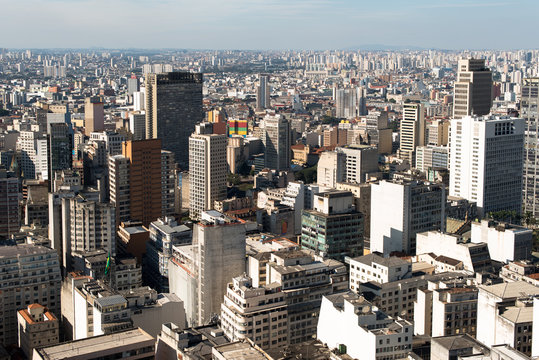 Buildings in downtown of Sao Paulo city