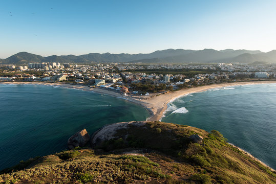 Aerial View of Recreio dos Bandeirantes Region in Rio de Janeiro City
