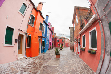 Fototapeta na wymiar wide view from the Burano island, Venice