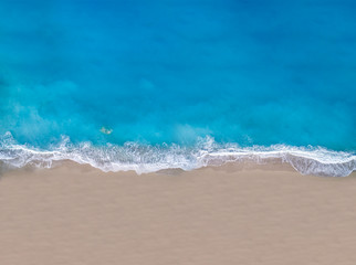 Kathisma beach in Lefkada island Greece
