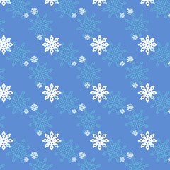 Background with snowflakes.  For print. Scrapbook paper.
