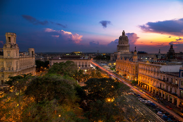 Havanna bei Sonnenuntergang
