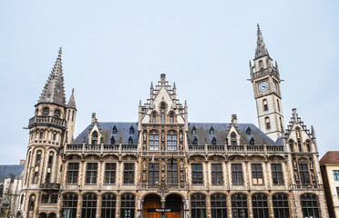 Fototapeta na wymiar Ghent is the capital and largest city of the East Flanders province and after Antwerp the largest municipality of Belgium.