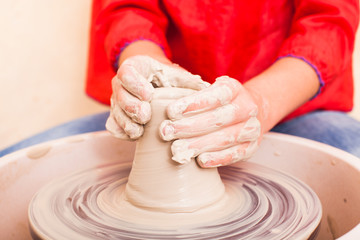 Child's ceramic handicrafts