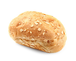 Fresh bread, isolated on white