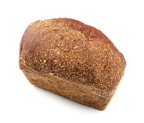 Fresh bread, isolated on white