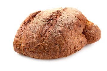 Fresh bread, isolated on white
