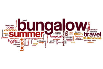 Bungalow word cloud