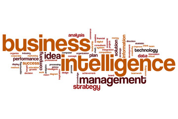 Business intelligence word cloud