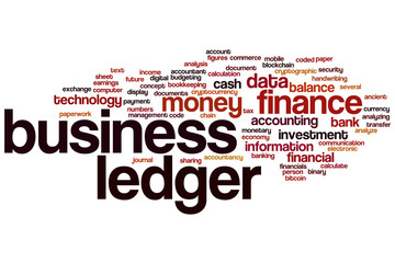 Business ledger word cloud
