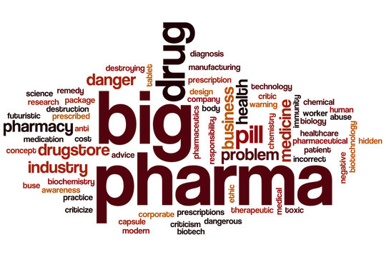 Big pharma word cloud