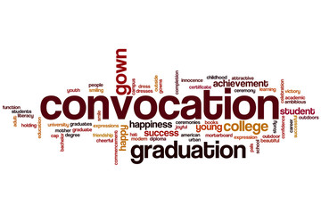 Convocation word cloud
