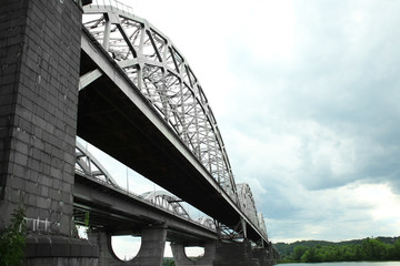 View of the modern bridge