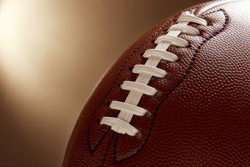 Rugby ball, closeup