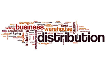 Distribution word cloud