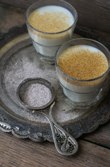 Milk with cinnamon