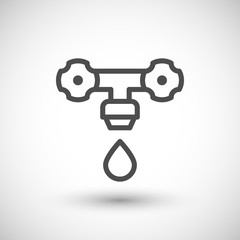 Faucet line icon