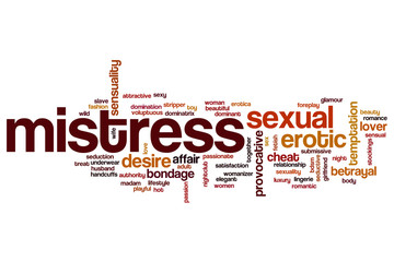 Mistress word cloud