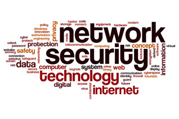 Network security word cloud