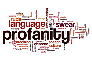 Profanity word cloud