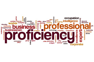 Proficiency word cloud