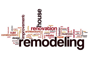 Fototapeta premium Remodeling word cloud