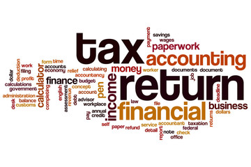 Tax return word cloud