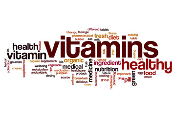 Vitamins word cloud