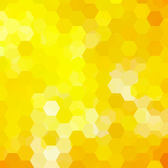 Background of geometric shapes. Yellow mosaic pattern. Vector EPS 10. Vector illustration