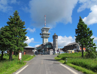 Klinovec, the highest hill of Ore mountains (Czech Republic)