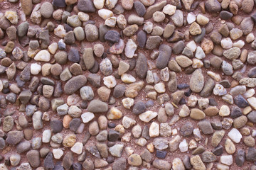 small white and brown pebbles, small stones for background or texture