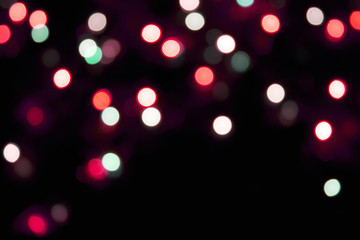red and green bokeh ,dark background,Christmas exquisite abstraction