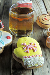 Christmas cookies and juice