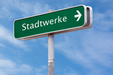 Schild 126 - Stadtwerke