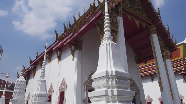 Wat Pathum Khongkha Ratchaworawihan temple in Bangkok, Thailand 4k
