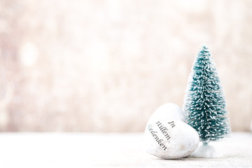 Christmas background in vintage style. Greeting card.