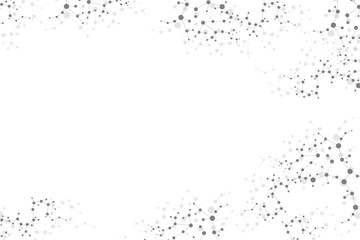 Structure molecule and communication Dna, atom, neurons. Science concept for your design. Connected lines with dots. Medical, technology, chemistry, science background. Vector illustration.