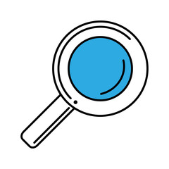 magnifying glass search isolated icon vector illustration design