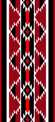 Traditional Weaving Folk Arabian Sadu Style Pattern Rug - obrazy, fototapety, plakaty