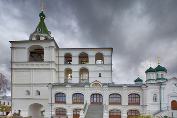 Christianity cathedral in Russia, Kostroma city, Ipatievsky monastery, Cradle of the house of...