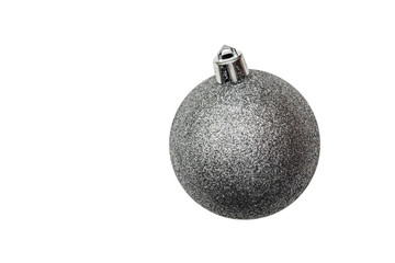 Isolated Christmas tree toy on a white background. For holidays design