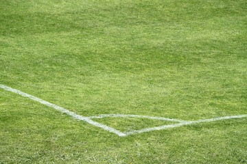 Angle de ' corner ' sur un terrain de football